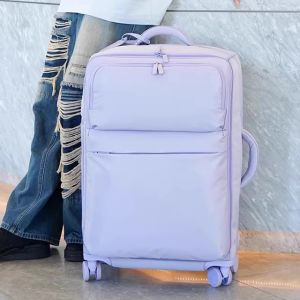 Ultra-Light Non-Woven Fabric Travel Suitcase Waterproof Pullman Carry-On Bag for Men And Women Pure Color 20 Inch Luggage