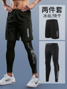 Mens Compression Tights Quick Dry High Elasticity Sports Shorts for Running Basketball Training Shark Riding Base Layer Fitness Shorts