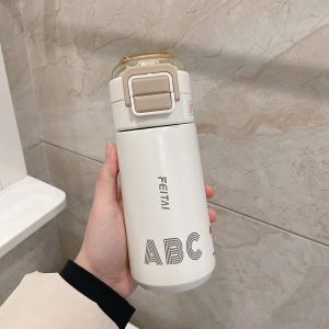 Double-Walled Stainless Steel Insulated Water Bottle Straw Lid for Students School Use Womens New Model High Aesthetic Value