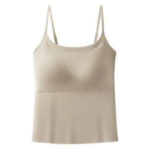 Miiow | Ice Silk Thin Strap Vest Womens Inner Wear Outerwear Seamless Backless Bralette Nylon Spandex Summer Simple Style MiiOW Cat Person