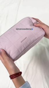 BAGSMART กระเป๋าเครื่องสําอางกระเป๋าเดินทางแต่งหน้า Puffy เบาะ Make Up กระเป๋าสําหรับผู้หญิงอุปกรณ์อาบน้ํา Organizer Case