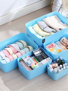 กล่องเก็บของพลาสติกแบบปิดพร้อมฝาครอบสำหรับใส่เสื้อผ้าและของใช้ส่วนตัว กล่องเก็บของสำหรับใส่ของเล่นและหนังสือ กล่องเก็บของแบบจัดระเบียบ