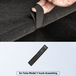 For Tesla Model Y Juniper 2021-2025 rear trunk lid rope trunk cover auxiliary handle modification accessories