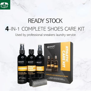 Ready Stock: 4-in-1 All-in-One Professional School Shoe Sneakers Cleaner Freshener Waterproof with Brush