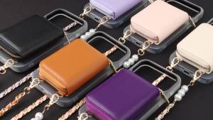 Faux Leather Phone Case for Samsung S26 S25 S24 S23 S22 S21 20FE Plus Ultra Luxury Zipper Wallet Scratch-Resistant Stylish cover