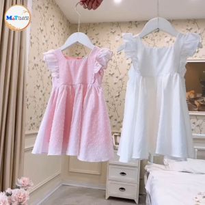 VÁY BÉ GÁI TIỂU THƯ THÔ BOIL THÊU HẠT – MT5293