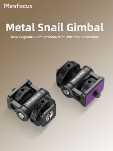 Minifocus | Chân Đế Ốc Sên Kim Loại Quay 360 Độ Có Damping Hỗ Trợ Màn Hình Cho Phụ Kiện Giày Máy Ảnh