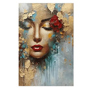 KAYOU | Frameless2026 Diamond Painting New DIY Art Abstract Golden Woman Diamond Embroidery Rhinestone Stitch Mosaic Home Decoration