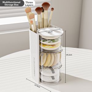 YA JIA LI JIA | Dustproof Rotatable Multi-layer Cosmetic Storage Organizer