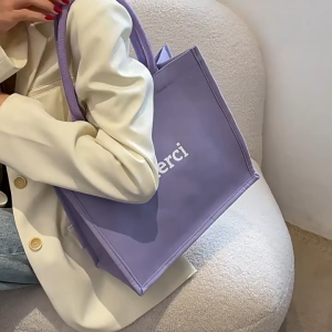 Túi Cói Có Quai XáchVải Canva Cỡ Lớn Túi Tote Dạo Phố Đi Biển Chụp Lookbook Tiện Dụng