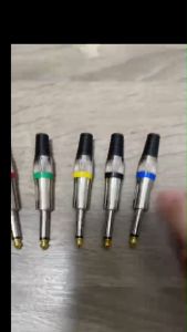 แพ็ค 5 ชิ้น ปลั๊ก MIC MONO เหล็กคาดสี ปลั๊กไมค์โมโน แจ็คไมค์โมโน แจ็คMONO ปลั๊กไมค์ แจ็คโฟน ปลั๊กไมค์6.35MM เครื่องเสียงบ้าน เครื่องเสียงรถยนต์