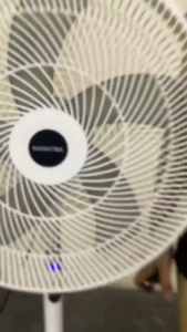 New 16-Inch Space-Saving Electric Stand Fan with Remote Control Timed Function and Adjustable Blades - Powerful 8-Speed Cooling