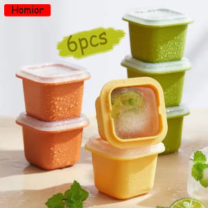 Homior เครื่องทำน้ำแข็งก้อนขนาดเล็ก1/2ชิ้นพร้อมฝาปิดพิมพ์ลูกฮอกกี้น้ำแข็งเยลลี่พุดดิ้งโยเกิร์ตแม่พิมพ์ก้อนน้ำแข็งนำกลับมาใช้ใหม่ได้สำหรับเครื่องดื่มวิสกี้