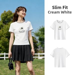 Semir | Cute & Sweet Short Sleeve T-Shirt Short Cut Lace