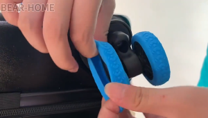 8Pcs Thicken Texture Silicone Wheels Protector For Luggage Reduce Noise Travel Luggage Wheels Cover Luggage Accessories