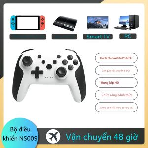GAMINJA NS009 Bộ Điều Khiển Trò Chơi Bluetooth Không Dây Tay Cầm Chơi Game Có Rung Kép Cho Nintendo Switch PS3 PC Windows 7/10 Joystick