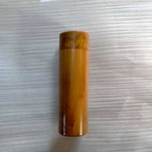 tumbler botol stainless Tumbler kopi dengan cover kayu jati tahan panas volume 400ml