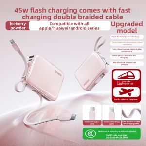 Miniso | Safety Certified Portable Charger 20000mAh Dual Cable Fast Charging