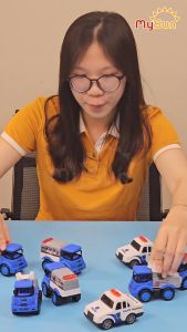 Xe cảnh xát đồ chơi mô hình xe ô tô cảnh sát police đồ chơi cho bé