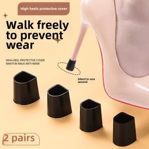 Ladies High Heels Noise Reduction Pads Anti-Slip Accessories Heel Replacement Covers Protective Covers Silent Walking Shoes