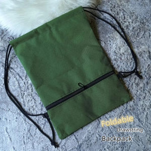 Foldable Drawstring Backpack – Eco-Friendly Lightweight & Compact for Travel & Shopping