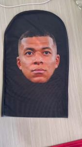 Mặt nạ Messi Ronaldo Mbappe Neymar Modric Balaclava Mũ đội đầu toàn mặt 3D Cosplay lưới đàn hồi Full face cầu thủ