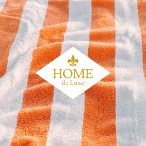 Beach Towel Home De Luxe 30 X 60 5*Hotel Quality Deluxe Cabana 100% Cotton Beach Towel 650g for Adults Extra Large Blue/Green/Yellow/Brown/Blue Green/Orange
