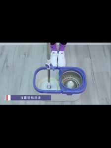 ไม้ถูพื้น Spin Mop ชุดถังปั่นม๊อบสแตนเลส ผ้า 2 ผืน พร้อมไม้ถูพื้นและผ้าม๊อบ เหล็กสแตนเลส ชุดไม้ถูพื้น ชุดถังปั่น Clean ทำความสะอาด