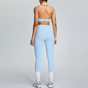 Cloud-sensing breathable neck-hugging back-fitting yoga bra womens shock-absorbing sports underwear running and fitness wear top  TM0170-A