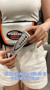 Đai mát xa giảm mỡ bụng đai massage bụng giảm mỡ Vibro Shape rung mạnh nóng nhanh đánh tan mỡ bụng giảm mỡ hiệu quả trên mọi vị trí cơ thể cực rẻ