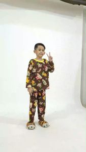 Kiminori DEO.PP Setelan Baju Tidur Anak Lengan Panjang