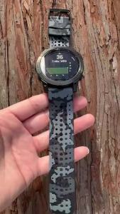 22mm 26mm Camo Silicone Quick Fit Watch Band23g Honeycomb Breathable For Garmin Fenix 5 6 7 8 Instinct Outdoor Sport WatchStrap