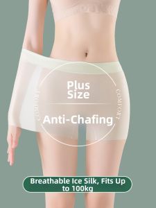 MsPai | Plus Size Antibacterial Breathable High Elastic Cotton Ice Silk Boyshorts