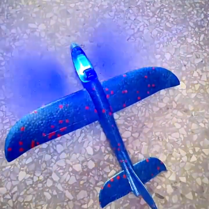 Airplane Launcher Toy LED Kids Aircraft Airplane Flight Foam Gliding Model Air Outdoor Sports Toys