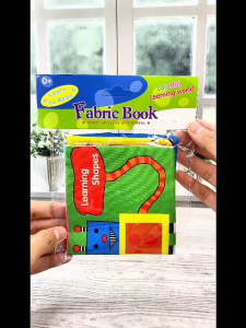 Buku Edukasi Kain Untuk Anak Usia 0-1tahun / Soft Book Mainan Bayi Balita Toodler / Edukatif Cloth Education / Pillow Books Karakter Angka Huruf Hewan - HOMIA