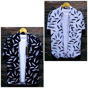 PAKET HEMAT 2PCS BAJU KEMEJA MOTIF LENGAN PENDEK|KEMEJA FASHION