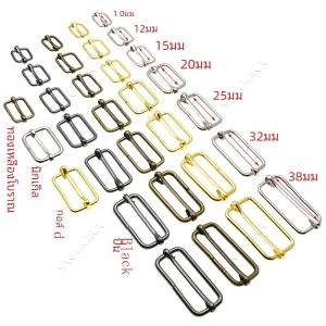 10 ชิ้น/แพ็คสไลด์โลหะ Tri-Glides Wire-Formed Roller Pin Buckles สายรัด Slider Adjuster Buckles สี่เหลี่ยมผืนผ้า Adjuster เข็มขัดหัวเข็มขัด