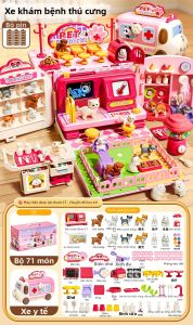 BEI JESS | Bộ Đồ Chơi Bác Sĩ Cho Bé - Bệnh Viện Thú Cưng