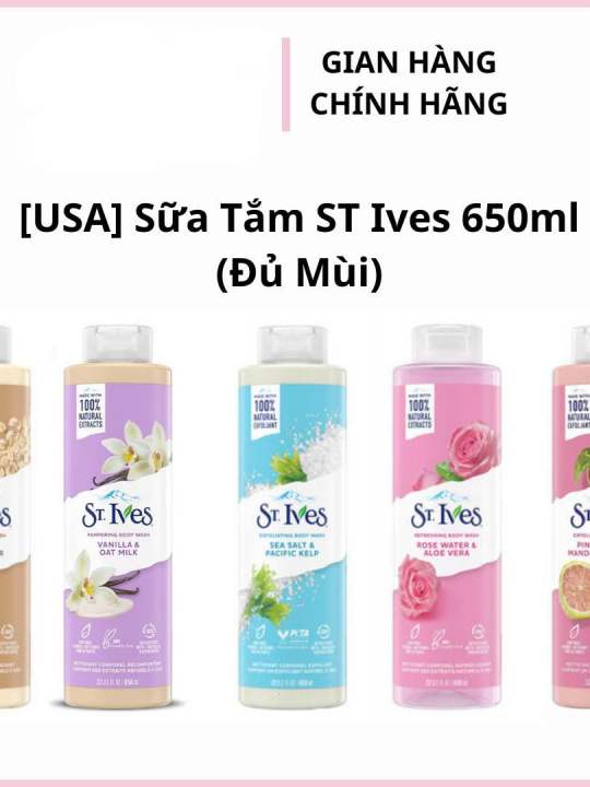 Sữa Tắm Tẩy Tế Bào Chết ST.Ives Body Wash 650ml của Mỹ | Lazada.vn