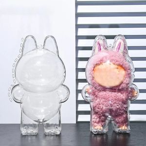 Clear Figure Display Case Organizer Box สําหรับตุ๊กตา La bubu เคสป้องกัน La bubus Plush Toy Clear Cover