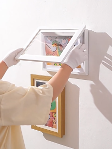 SG Seller A4 A3 Kids Artwork Display Frame Storage Art Painting Wooden shadow box Crafts Front Opening Changeable Frame