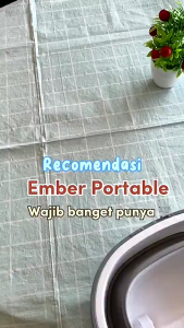 Baskom Lipat Jumbo Ember Lipat Portable Dengan 4 Roda - Bahan PP+TRP Tahan Banting Multi Fungsi untuk Laundry GM88