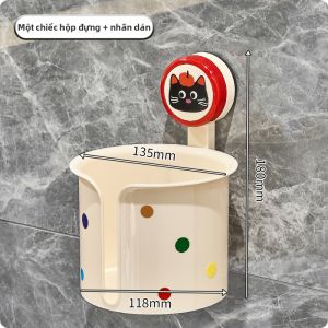 AIJIADA | Hộp Giấy Vệ Sinh Treo Tường Có Hút Chân Không Không Cần Khoan