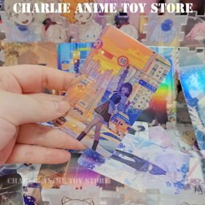 Bandai | 55pcs Link Click Collection Card Game Anime Cheng Xiaoshi Lu Guang Qiao Ling Figure Laser Card Cosplay Bookmark Toys Fans Gift
