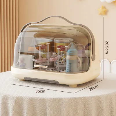 ZHUOLESHI | Dustproof and Drying Baby Bottle Organizer Food Container Accessories Box
