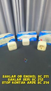 CAHAYA - Saklar OB Engkel/Seri/Stop Kontak Arde / Warna Cream SC-211/212/214