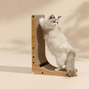 Fumaru Large Size Vertical Corrugated Paperboard Cat Scratching Board Wear Resistant Cat Nest Replaceable for Sofa Protection