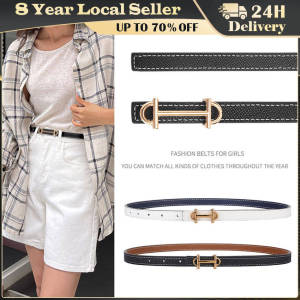 Womens Retro Belt Leather Cowboy Buckle Pants Belt Jeans Dress Branded Belt Double Sided Available