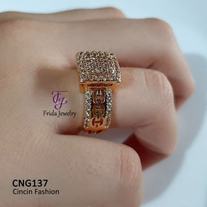 Cincin Wanita Elegan Mewah & Anti Karat