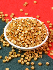 โลหะผสมชุบทอง ดอกทานตะวัน ดอกไม้ขนาดเล็ก ลูกปัดแยก ลูกปัด DIY สร้อยข้อมือ อุปกรณ์ทำเครื่องประดับ วัสดุใหม่ ฤดูร้อน 2023